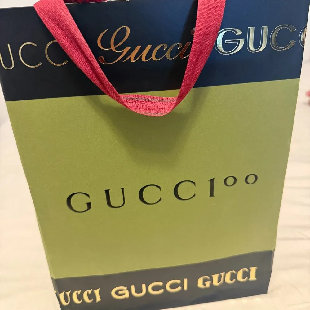 Gucci Jakarta Women Black Leather Loafer Shoes Gold GG Size 38- ORIGINAL PACKAGE - Picture 4 of 9